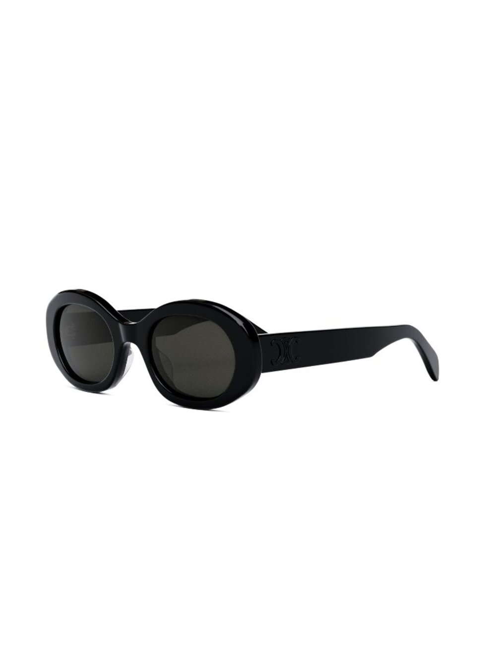 New CELINE Women's Sunglasses Acetate Frame TRIOMPHE CL40194U 05A 52 Black Oval